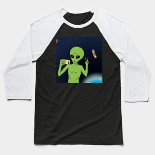 Alien selfie Baseball T-Shirt